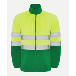 Chaqueta Polar Roly 9305 Amarillo/Verde