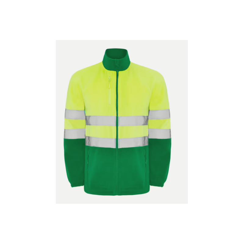 Chaqueta Polar Roly 9305 Amarillo/Verde