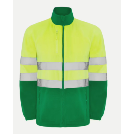 Chaqueta Polar Roly 9305 Amarillo/Verde