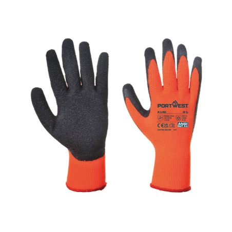 A140 - Guante Thermal Grip Naranja/Negro