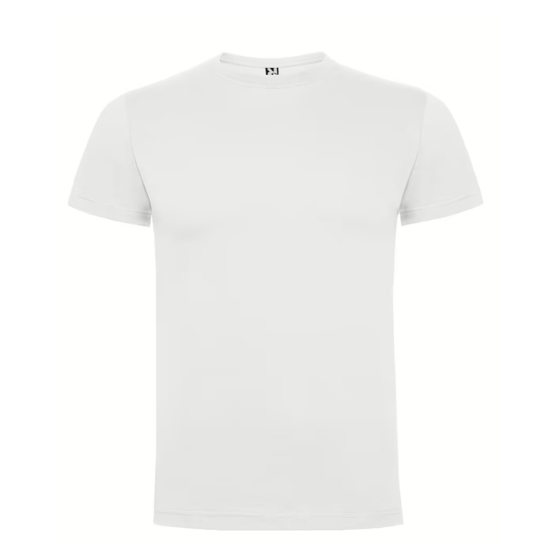 Camiseta Blanca Roly Dogo Premium  6502 Unisex