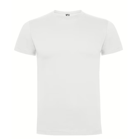 Camiseta Blanca Roly Dogo Premium  6502 Unisex